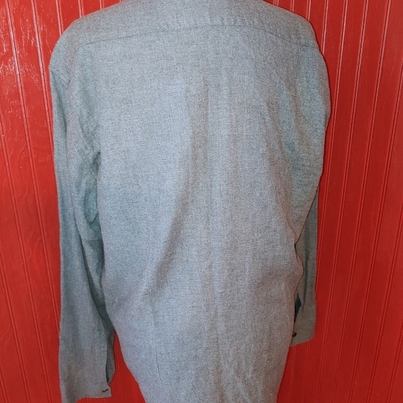 PROJEKRAW Gray Snap Button Shirt L - Picture 3 of 5